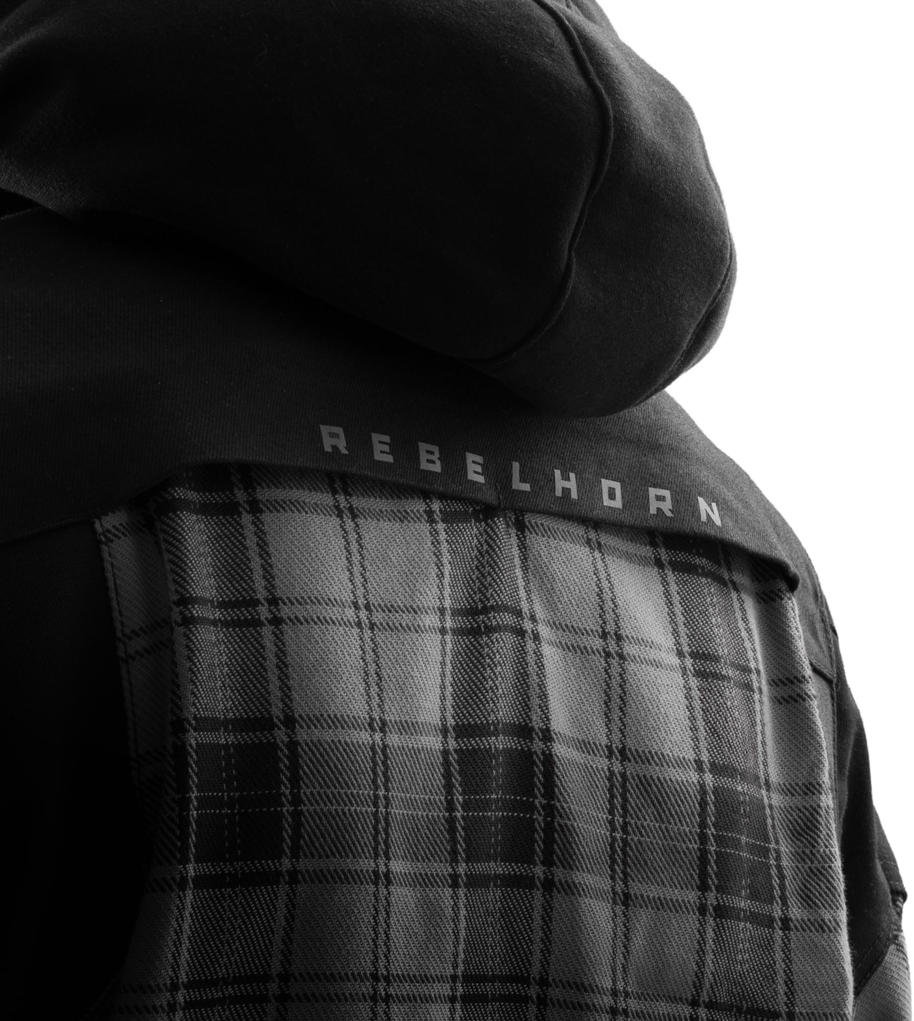 Side view of Rebelhorn Shifter Motorcycle Shirt