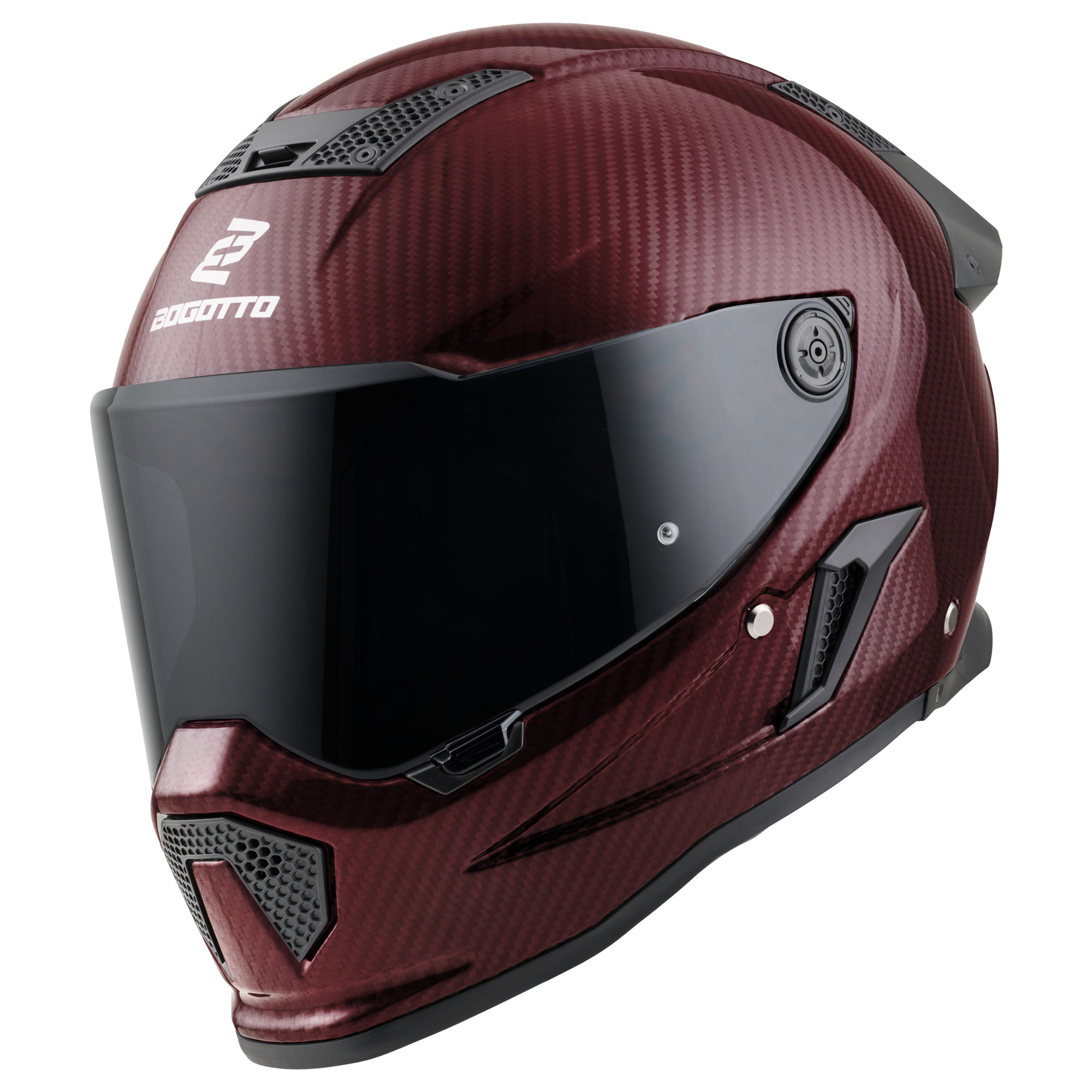Bogotto Rapto Carbon Helm Rood XL Figuur 1