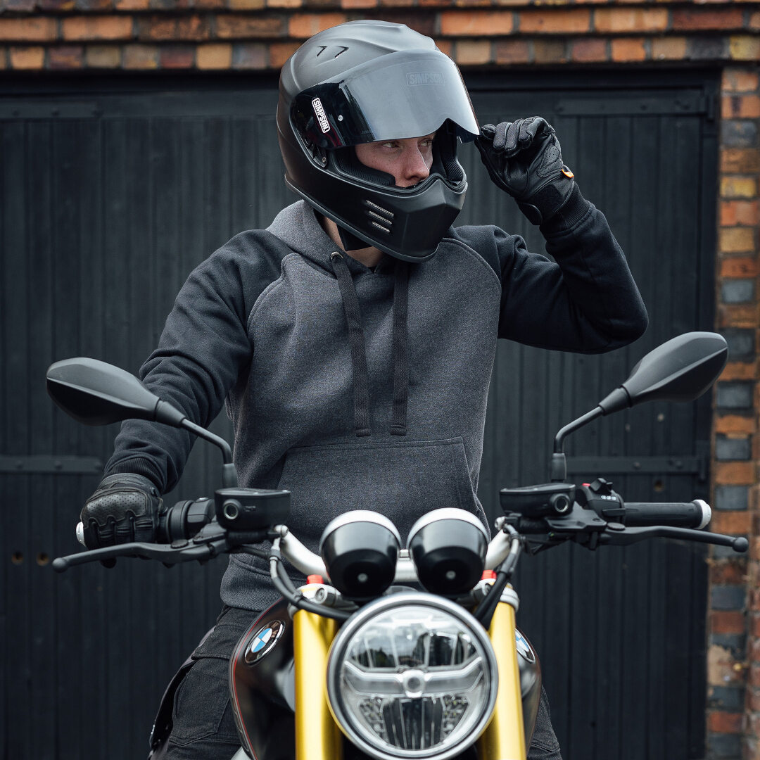 Merlin Stealth Pro D3O Motorcykel hættetrøje grå/sort XL Figur 5