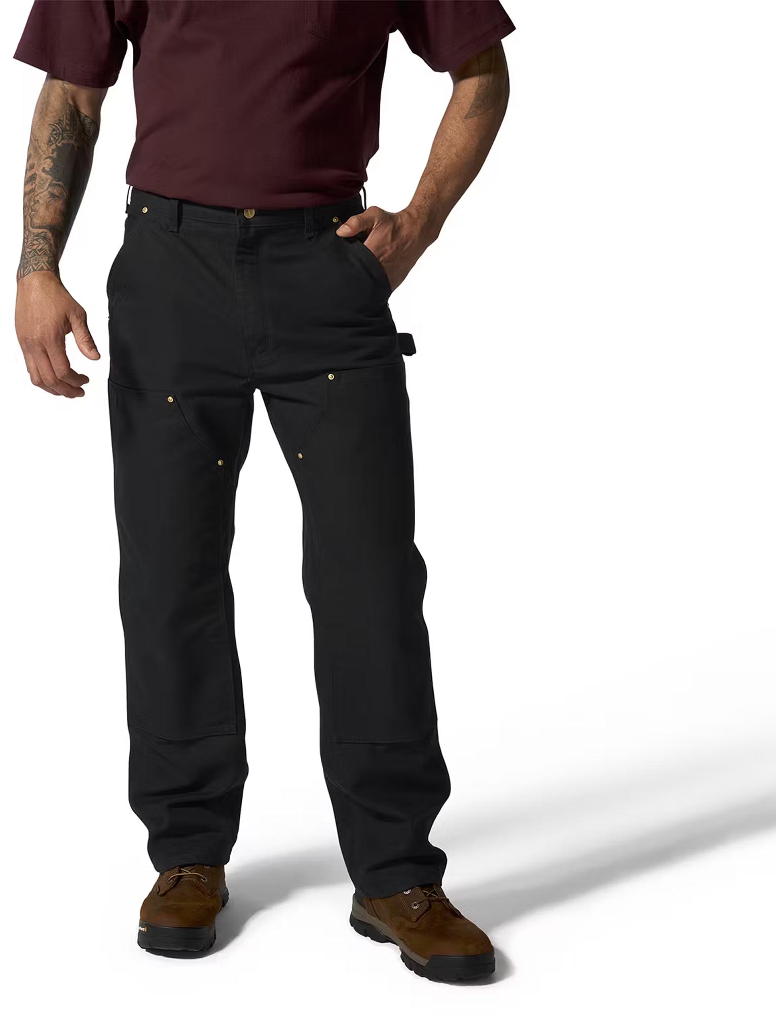 Carhartt Iconic B01 Firm Duck Double-Front Dungaree Sort 42/32 Figur 2