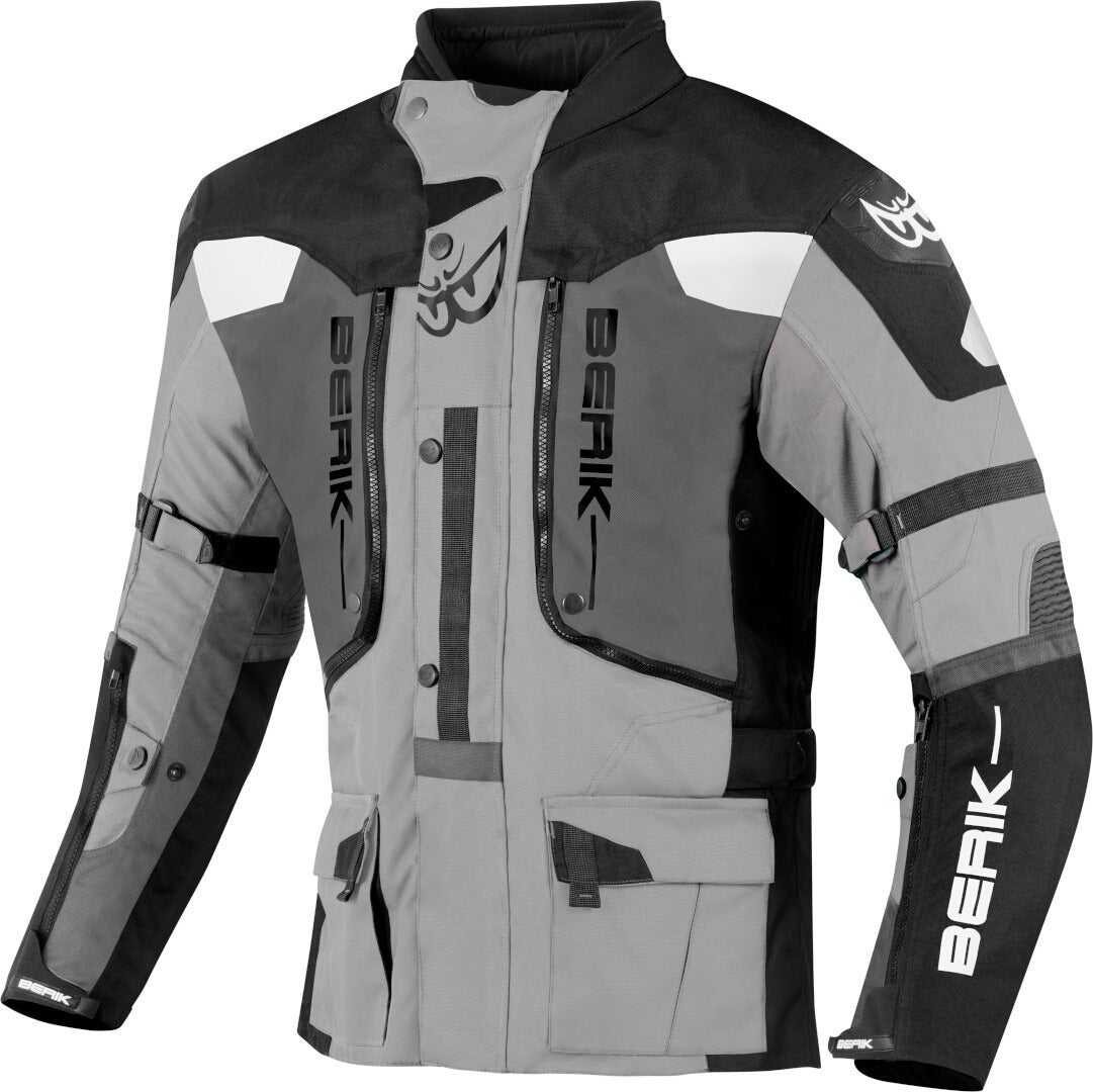 Berik Dakota Chaqueta textil de moto 3 en 1 impermeable negro/antracita/gris 58 Figura 1