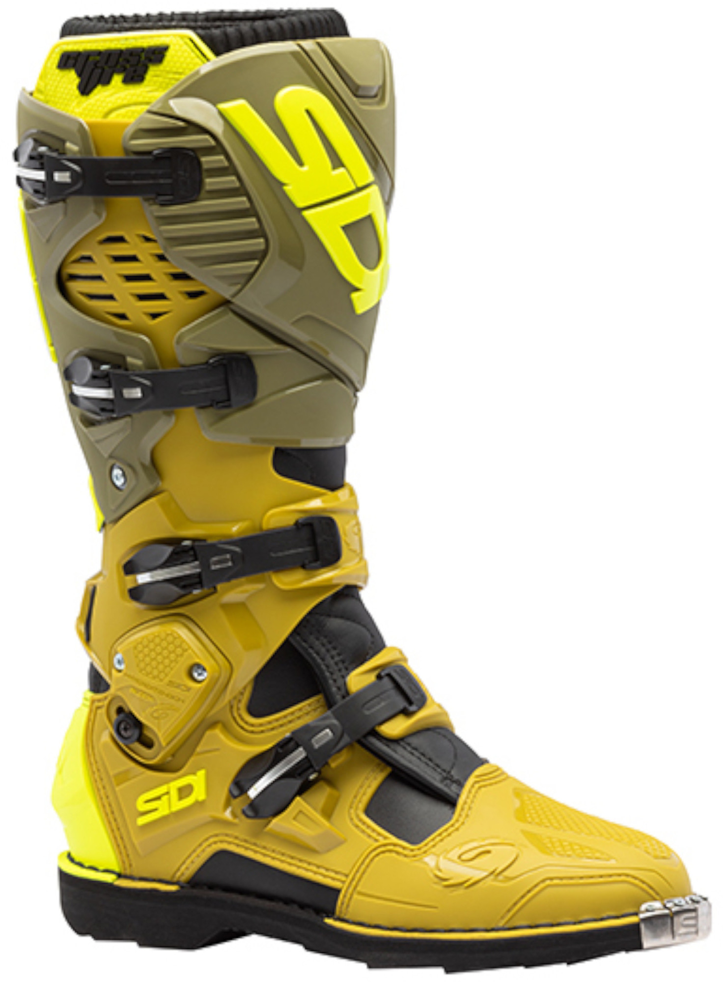 Sidi Crossfire 3 Bottes de motocross olive/jaune 41 Figure 1