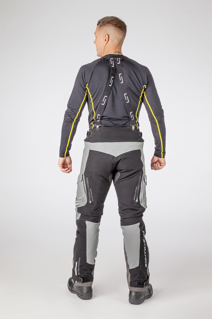 Lindstrands Sunne waterproof Motorcycle Textile Pants grey/black 62 L32 Figure 4