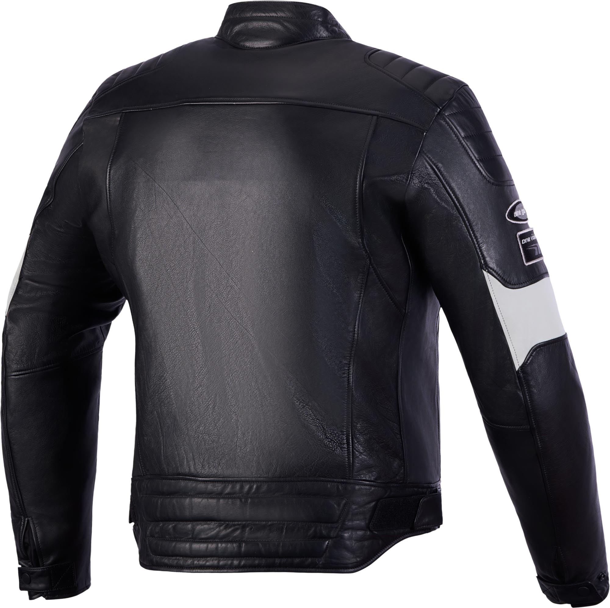 Alpinestars Revern Motorcycle Leather Jacket black/grey L Figure 2