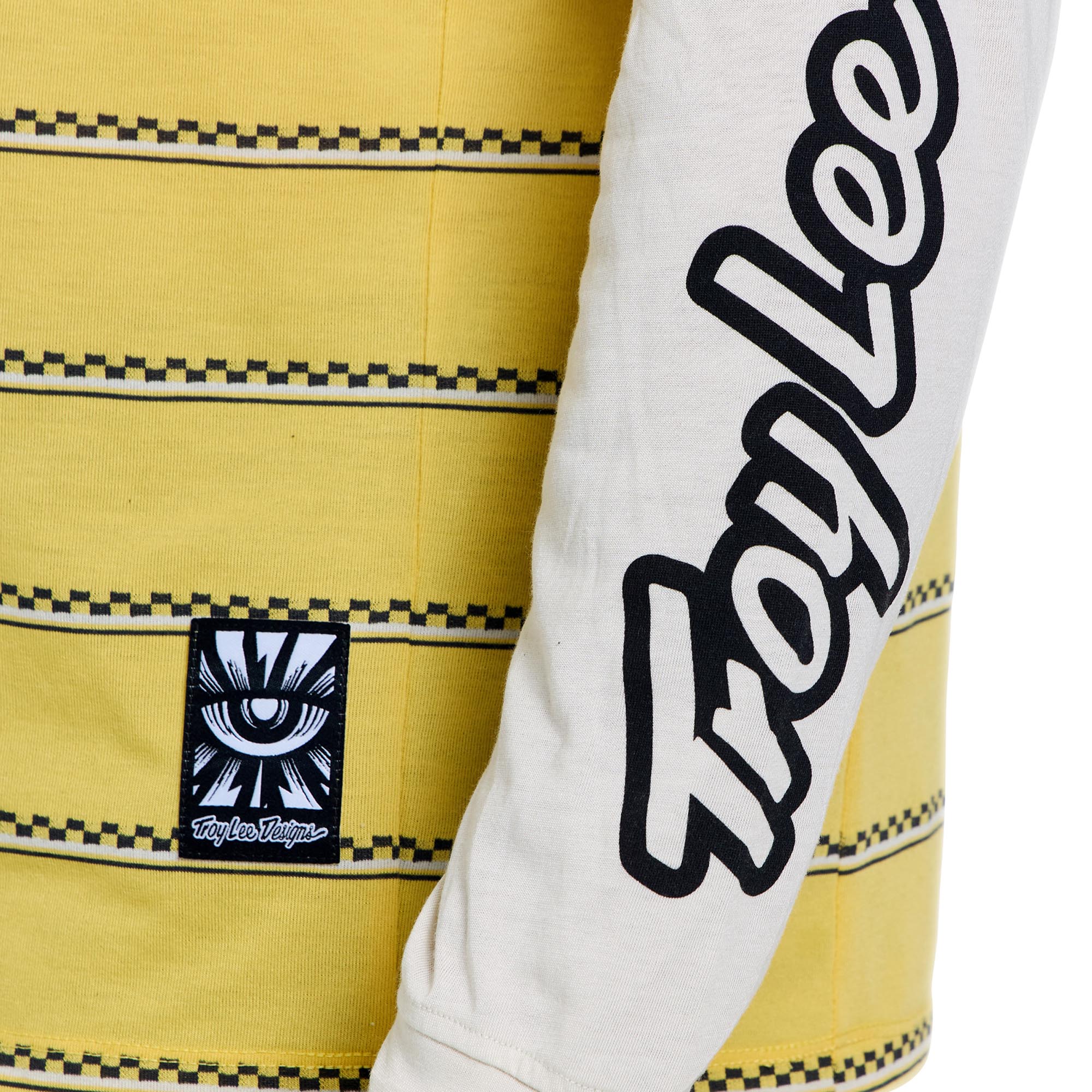 Troy Lee Designs Skyline Fakie Ride Stripe Maillot de vélo jaune/blanc L Figure 8