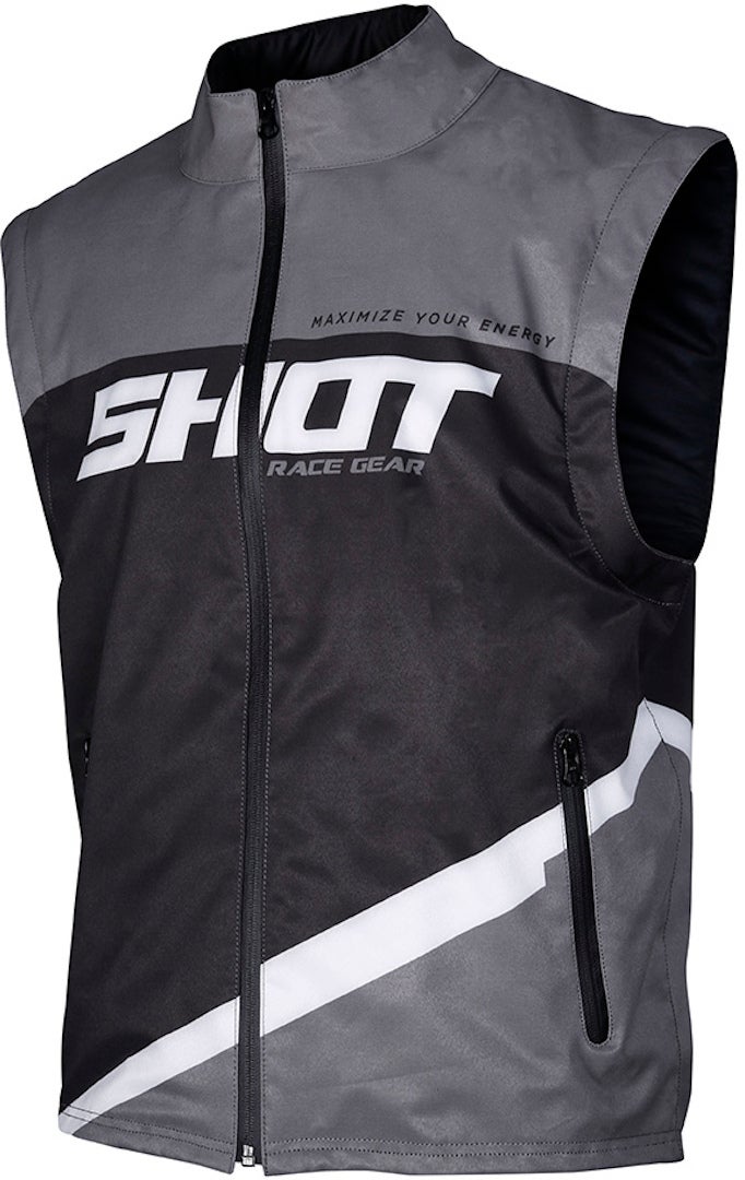 Shot Bodywarmer Lite Motocross Weste grau/schwarz XXL Abbildung 1