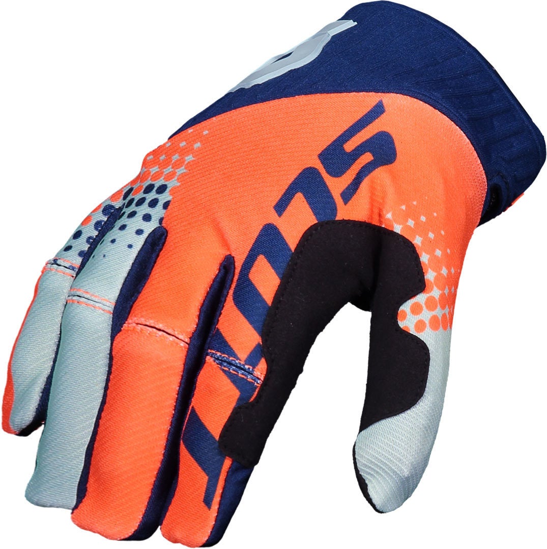Scott 450 Angled Motocross Gloves orange/blue 2XL Figure 1