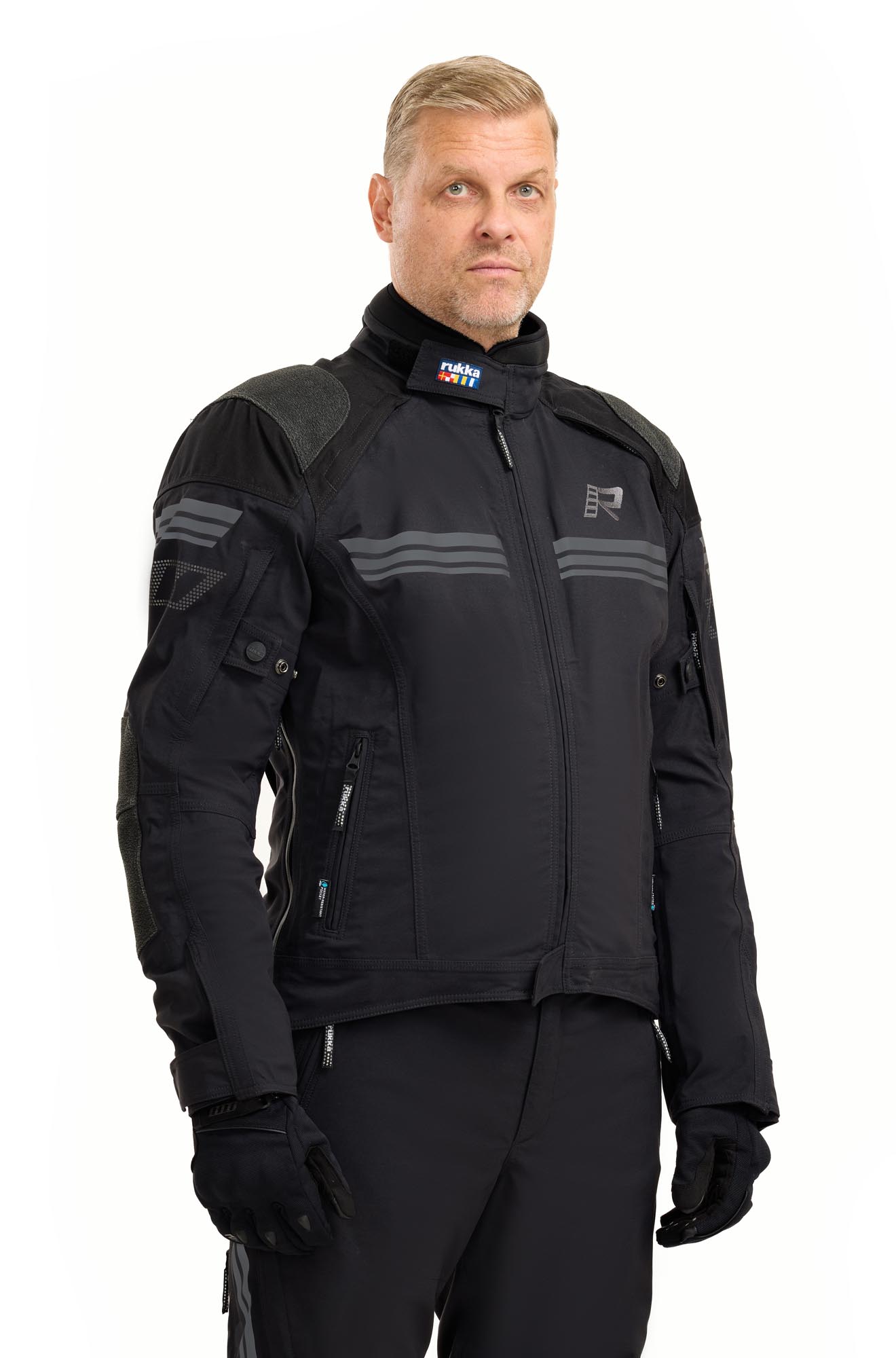 Rukka Armatou-R Motorfiets textiel jas Zwart 64 Figuur 3