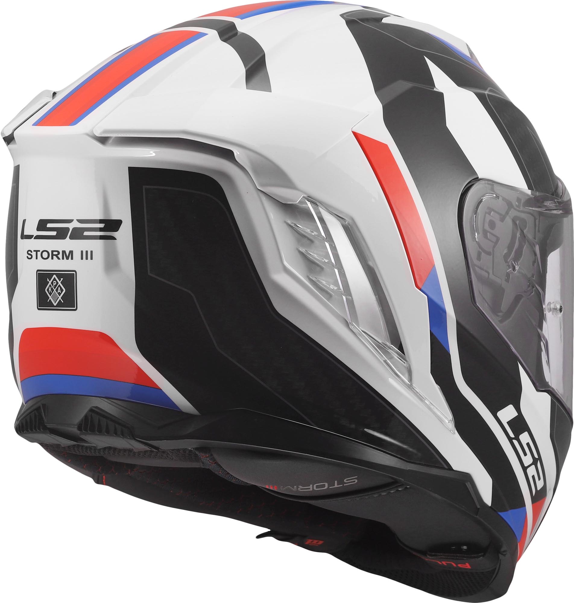 LS2 FF818 Storm III Sporty Helm wit/blauw/rood S (55/56) Figuur 5