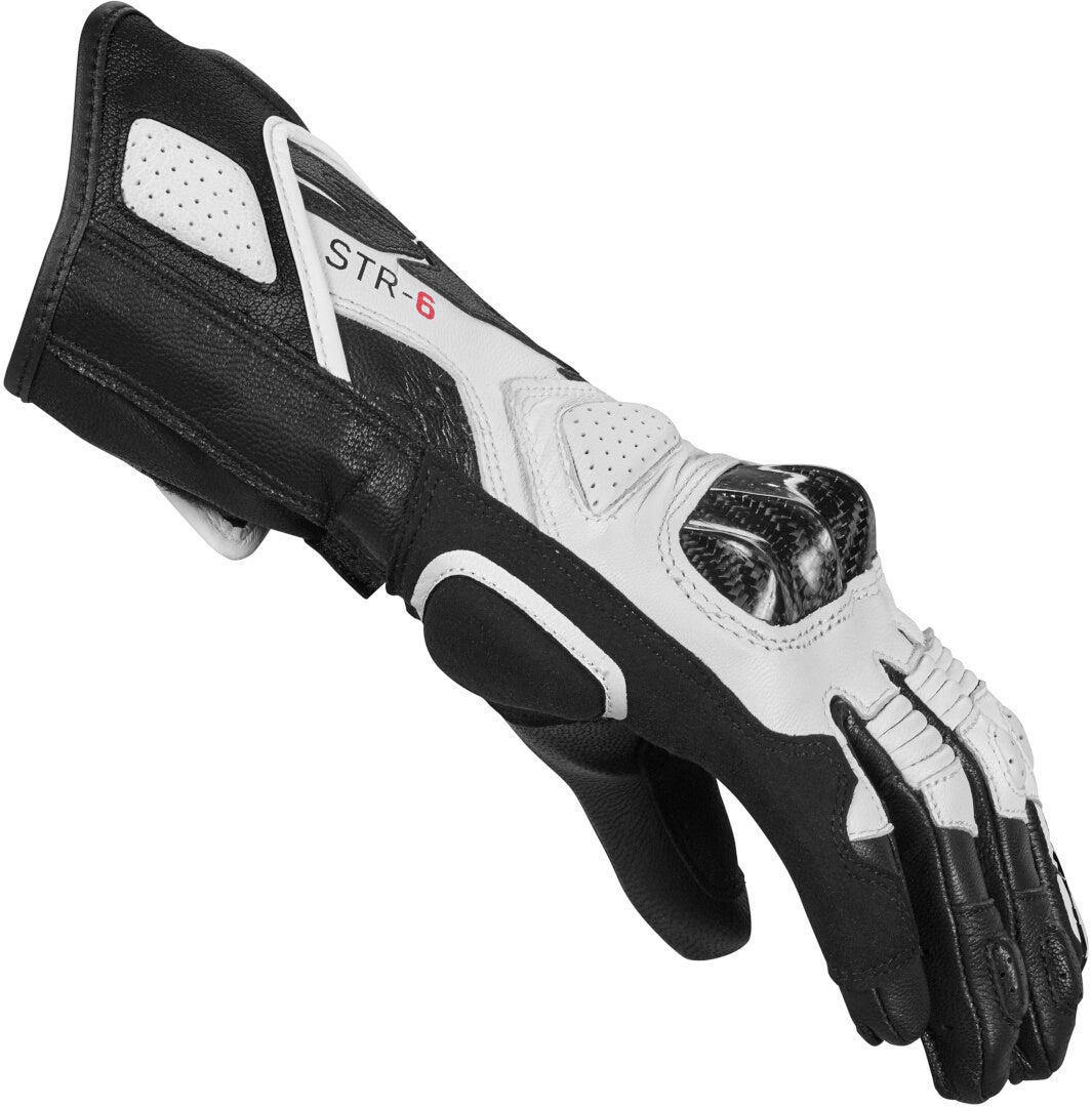 Spidi STR-6 Motorcykelhandsker til damer Sort/hvid XL Figur 2