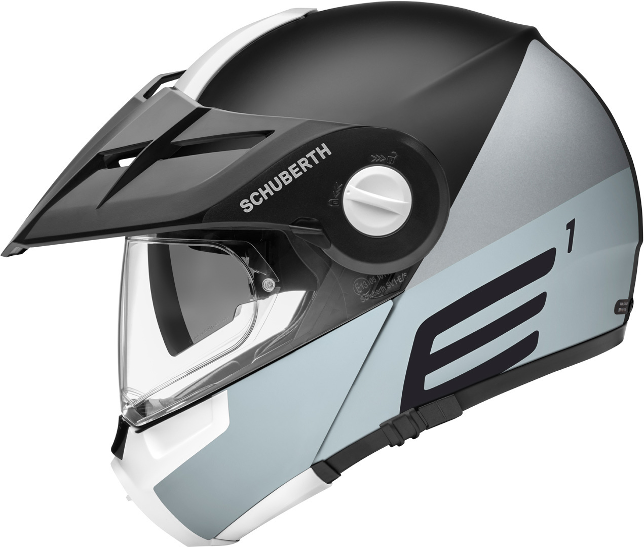 Schuberth E1 Cut Hjelm svart/grå S (55) Figur 2