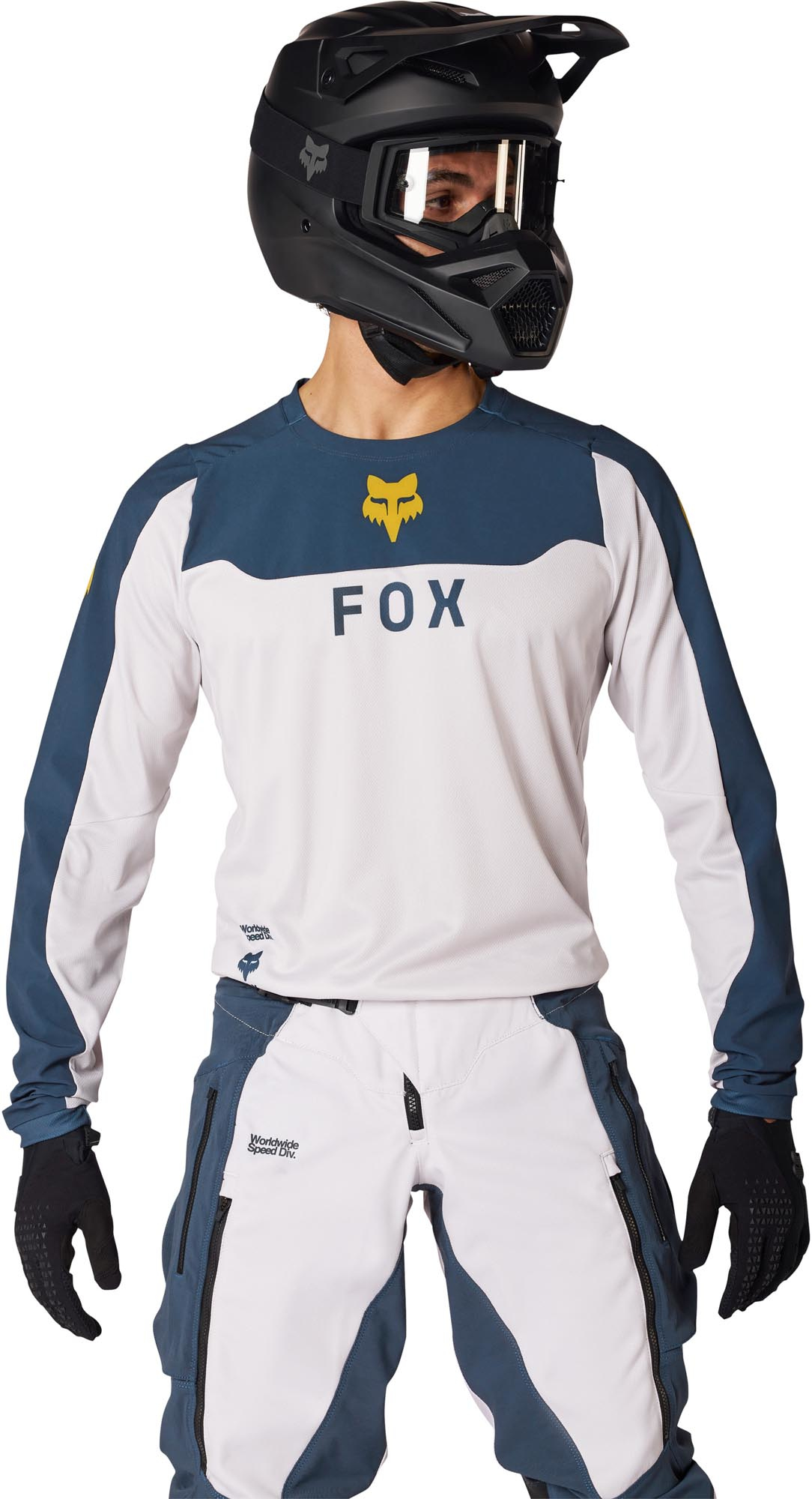 FOX Ranger Off-Road Motocross-trui wit/blauw L Figuur 3