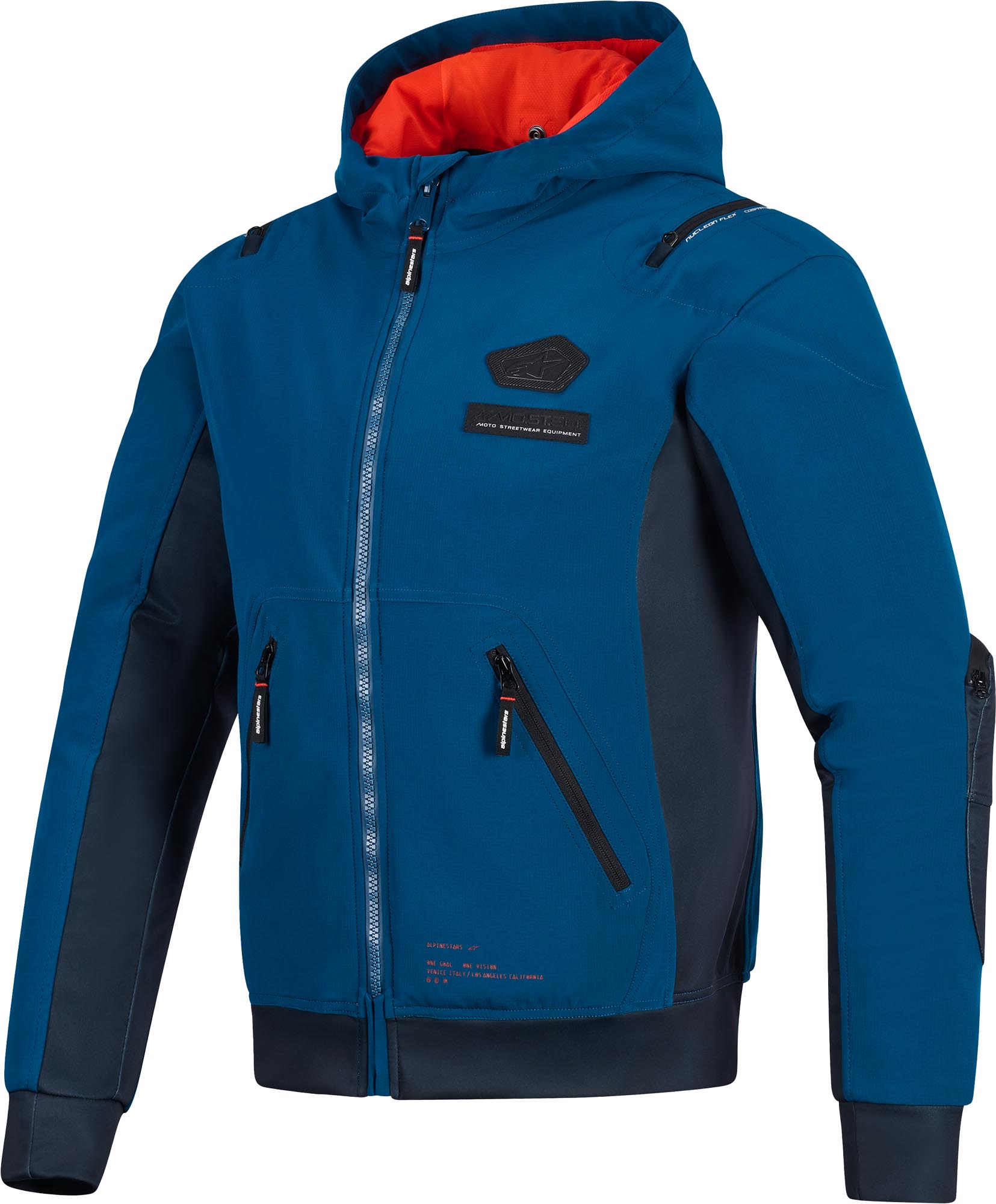 Alpinestars Moblast WP waterproof Motorcycle Textile Jacket light blue/dark blue S Figure 1