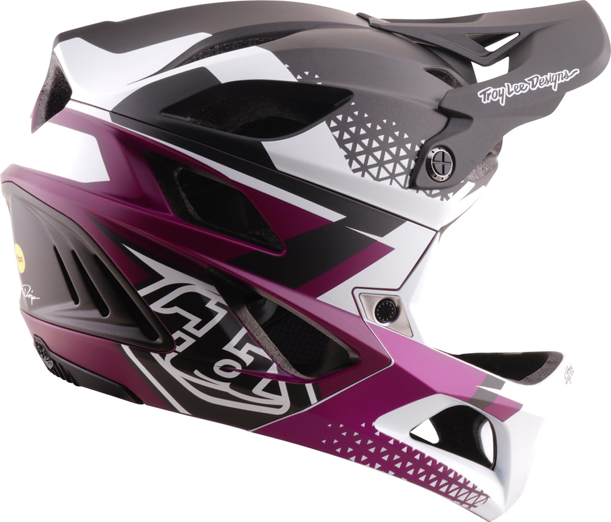 Troy Lee Designs Stage 2 MIPS Amper Enduro MTB Helmet black/white/fuchsia M-L (57/59) Figure 5