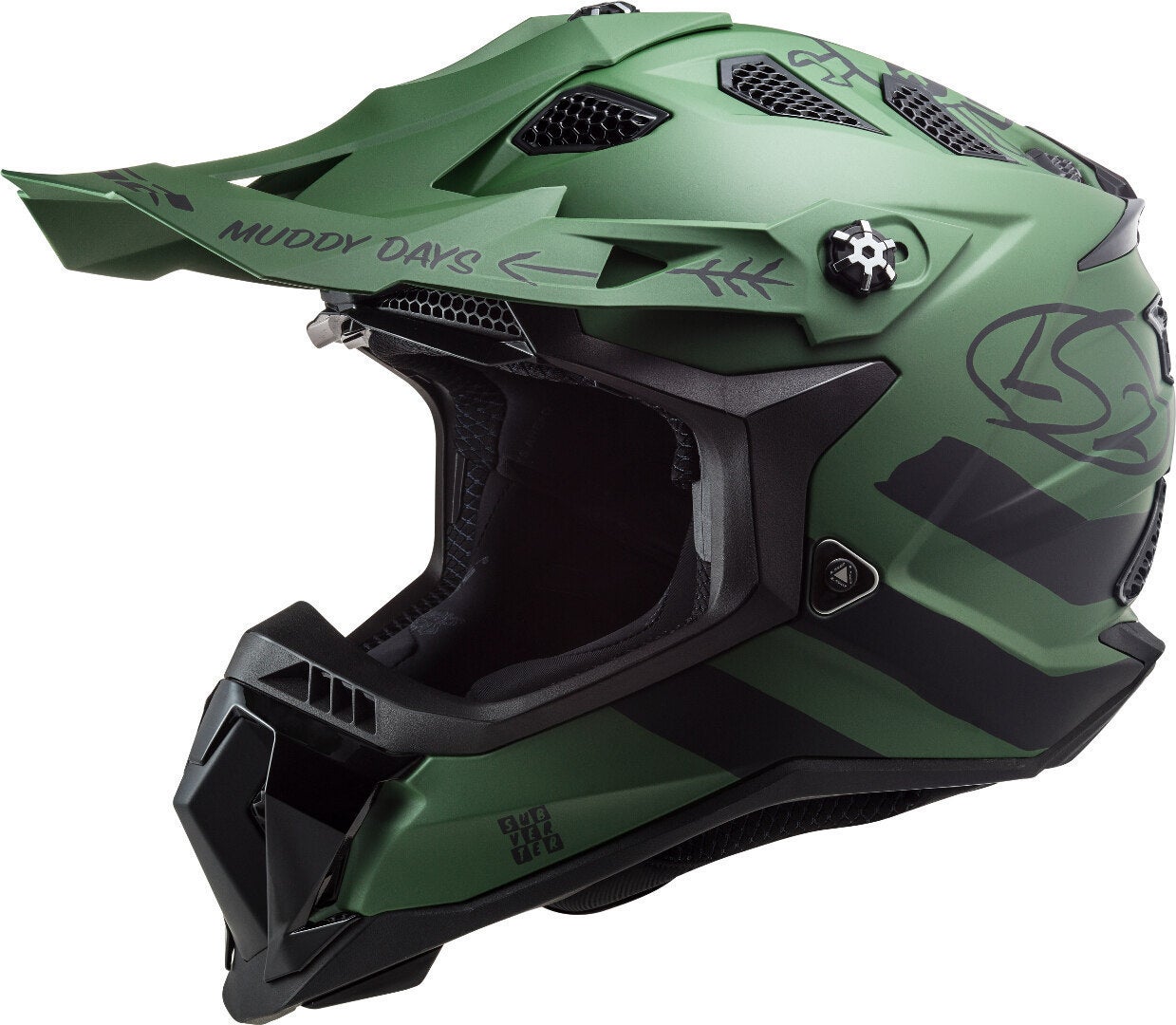 LS2 MX700 Subverter Evo Cargo Casco motocross Green matt S (55/56) Figura 1