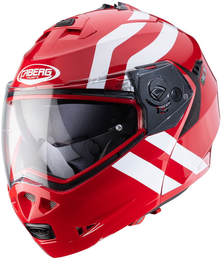 Caberg Duke II Superlegend Helm rood/wit Verlies (59/60) Figuur 1