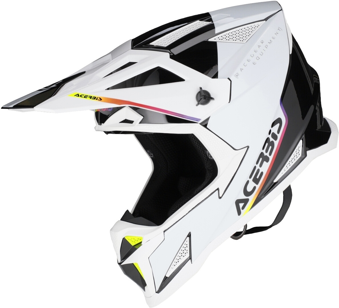 Acerbis T711 Cască de motocross Alb/Negru XS (53/54) Figura 1