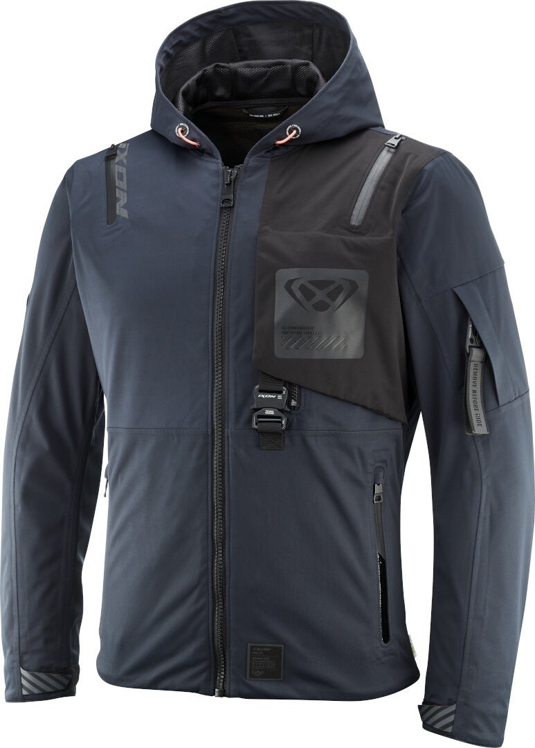 Ixon M-Quarter Waterproof Motorcycle Textile Jacket dark blue/black XXL Figure 1