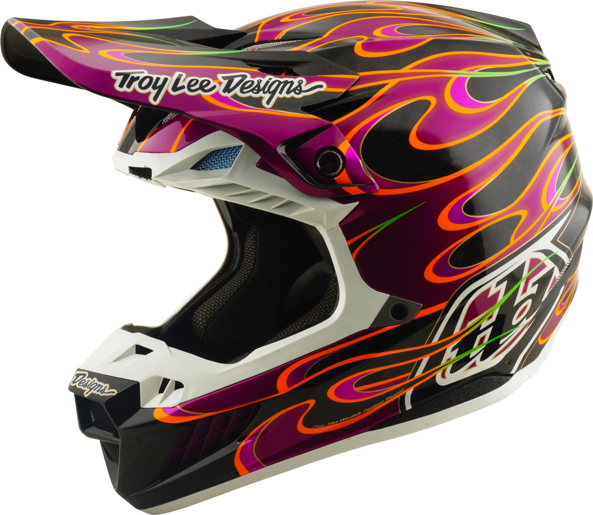 Troy Lee Designs SE5 Carbon MIPS Torched Capacete de Motocross Artigo principal Figura 1