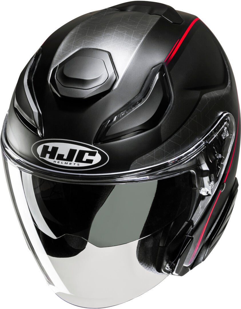 HJC F31 Ludi Jethelm schwarz/grau/rot XXL (63/64) Abbildung 3
