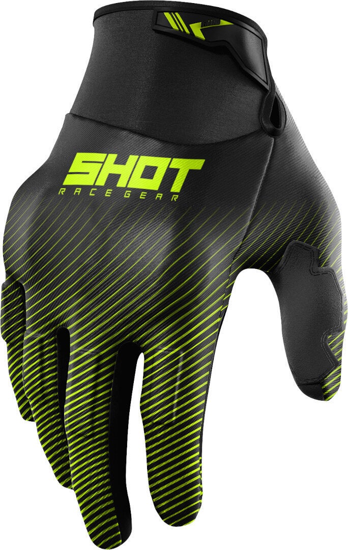 Shot Drift Rim Motocross Gloves black/neon 9 Figure 1