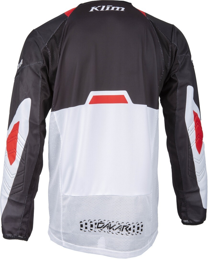 Klim Dakar 2025 Tricou de motocross Negru/Alb/Roșu M Figura 5