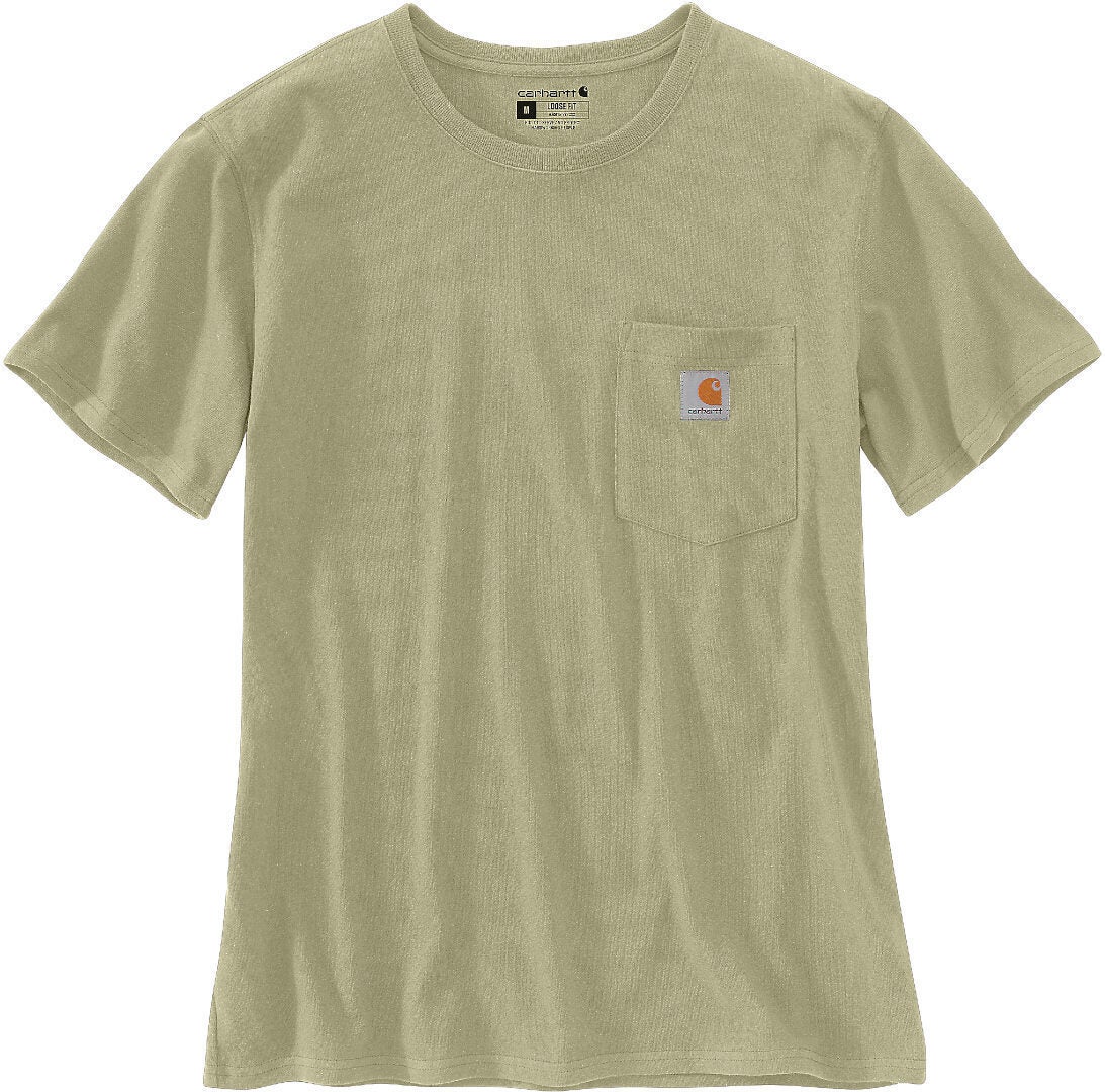 Carhartt Loose Fit Heavyweight K87 Pocket Dámské tričko Světle zelená L Obrázek 1
