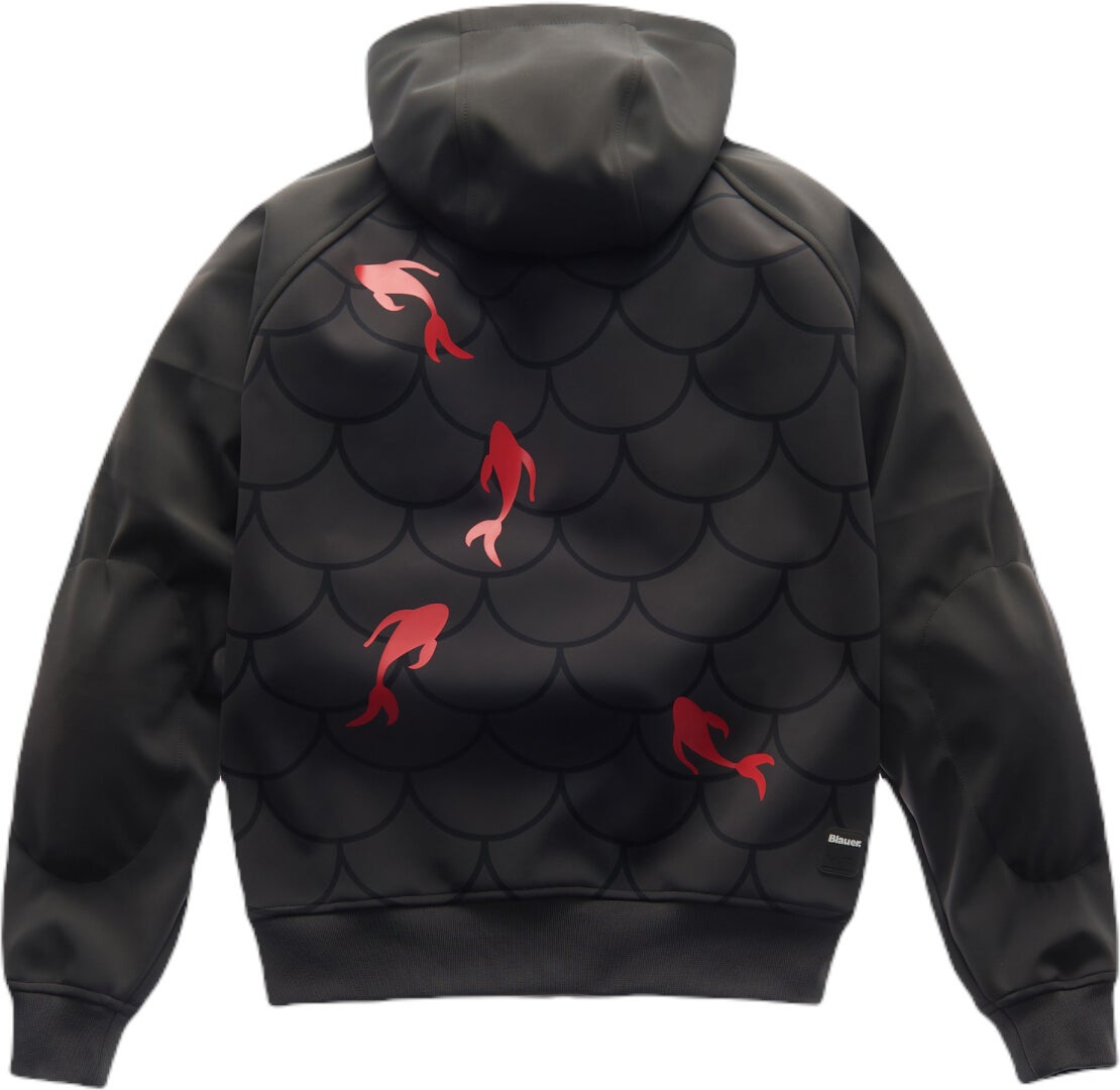 Blauer Easy Man Fish waterproof Motorcycle Zip Hoodie M Figure 2