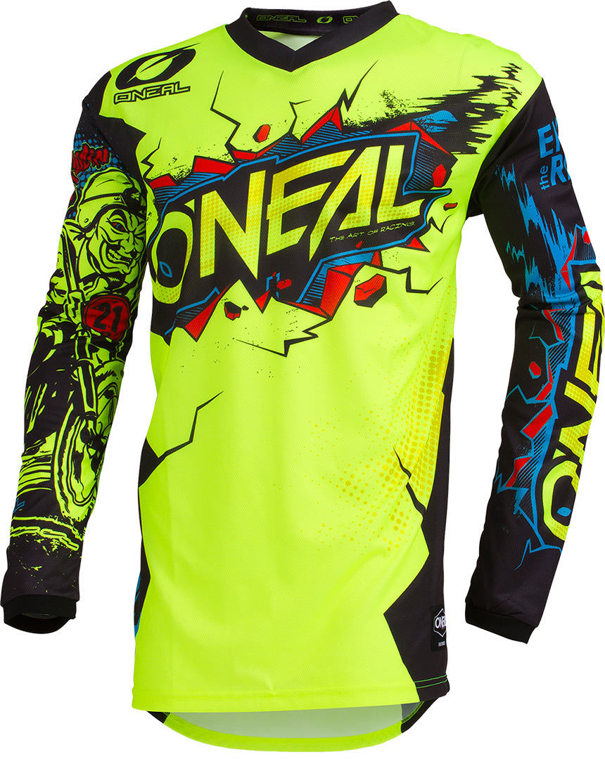 Oneal Element Villain Motocross Jersey gul S Figur 1