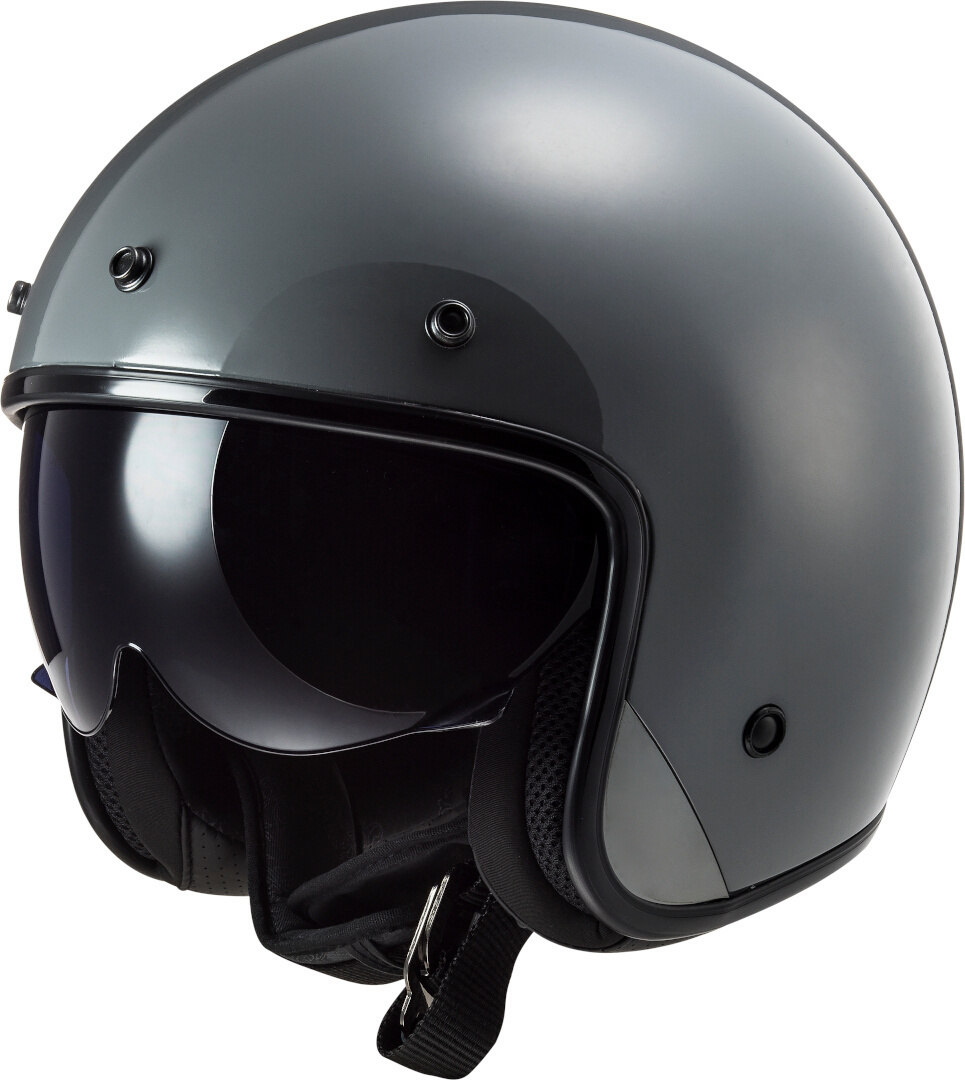 LS2 OF601 Bob Solid Jet Helmet grey XL (61/62) Figure 1