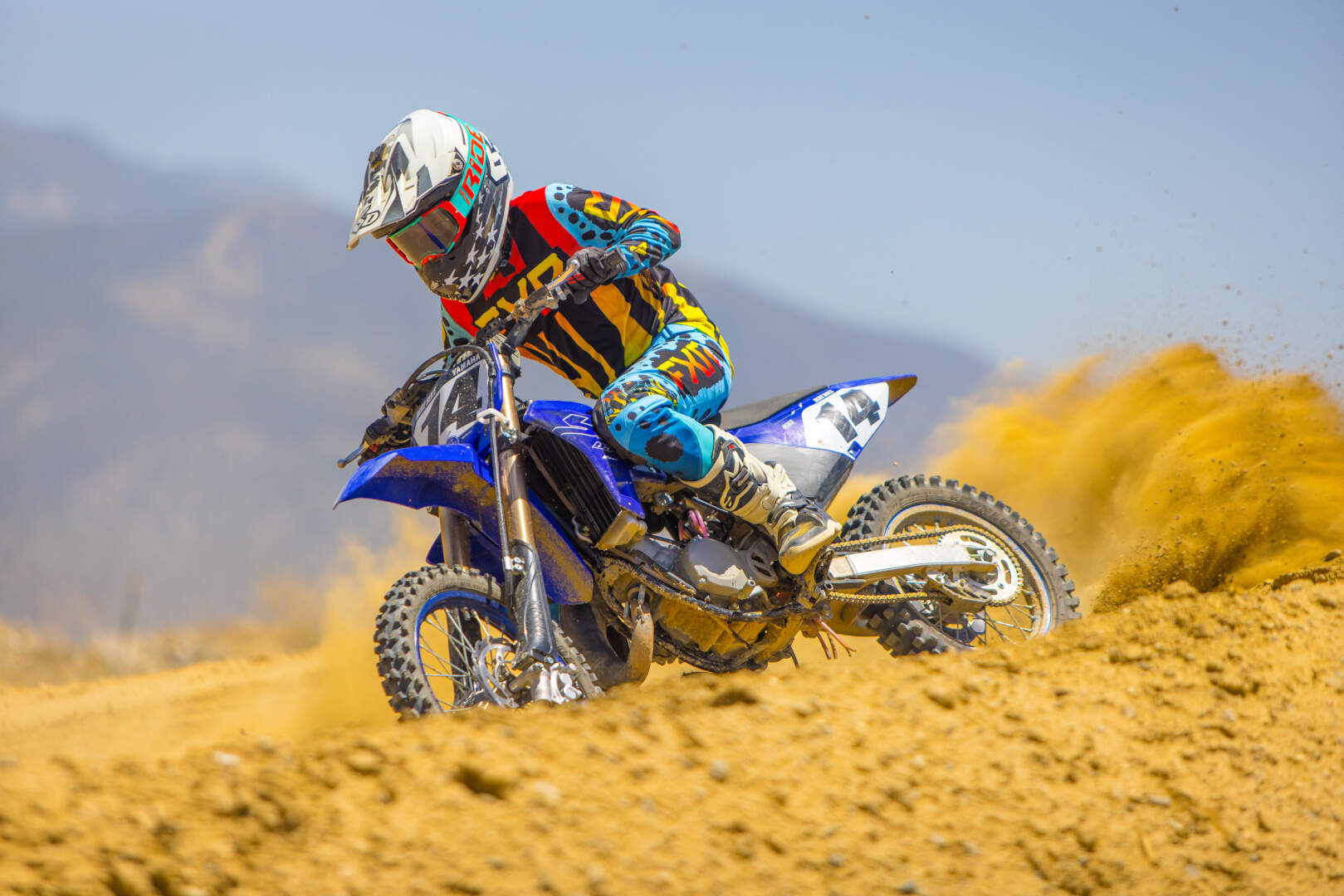 FXR Podium 2023 Motocross bukser blå/sort 36 Figur 5