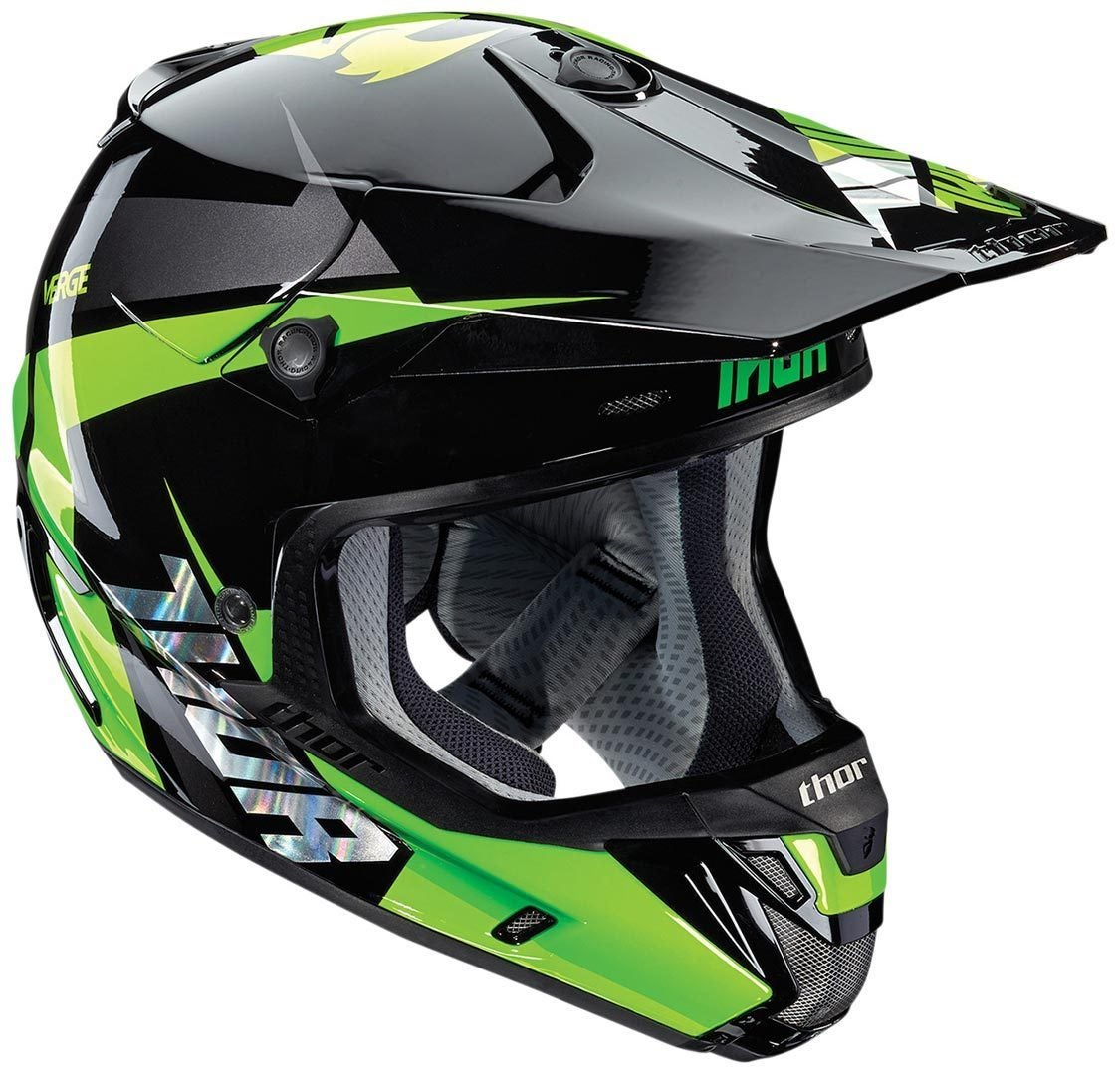 Thor Verge Rebound Motocross Helm schwarz/grün M (57/58) Abbildung 1