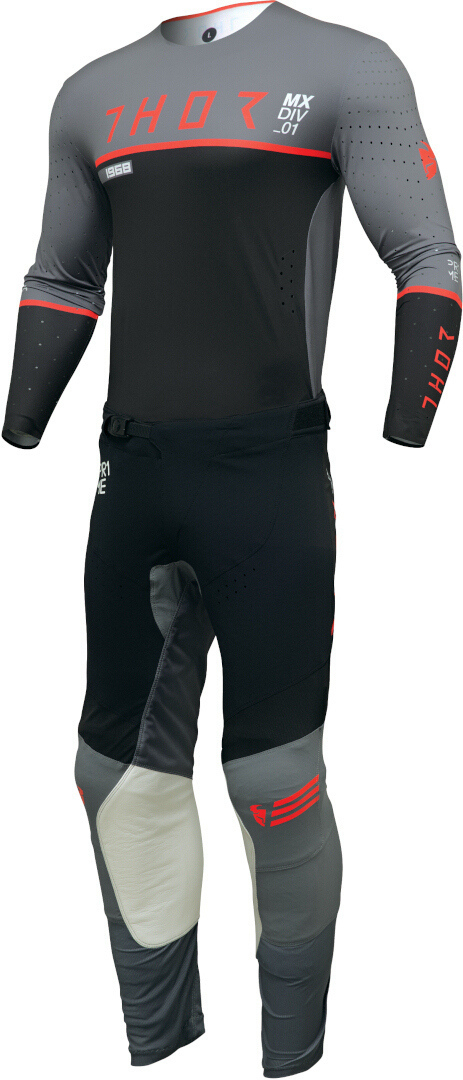 Thor Prime Ace Motocross Hose schwarz/grau/rot 30 Abbildung 4
