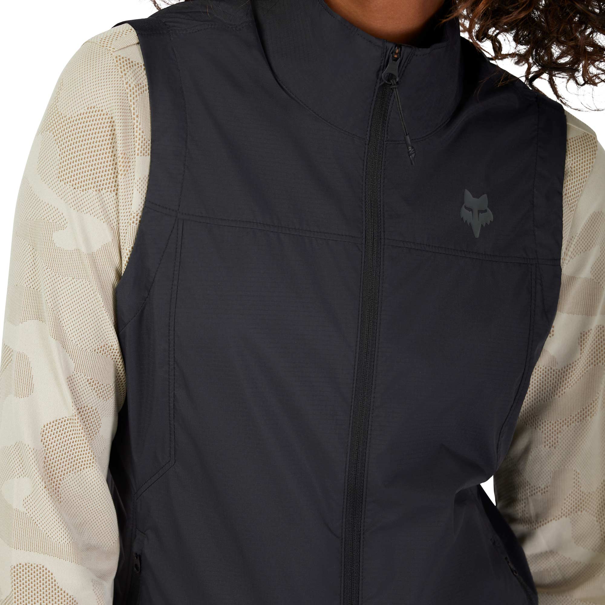FOX Ranger Wind Dame Cykel Vest Sort XS Figur 6