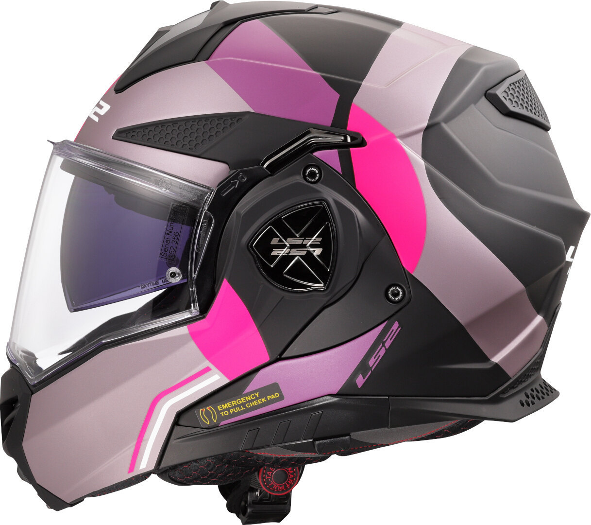 LS2 FF901 Advant X Ultra Klapphelm grau/pink M (57/58) Abbildung 2
