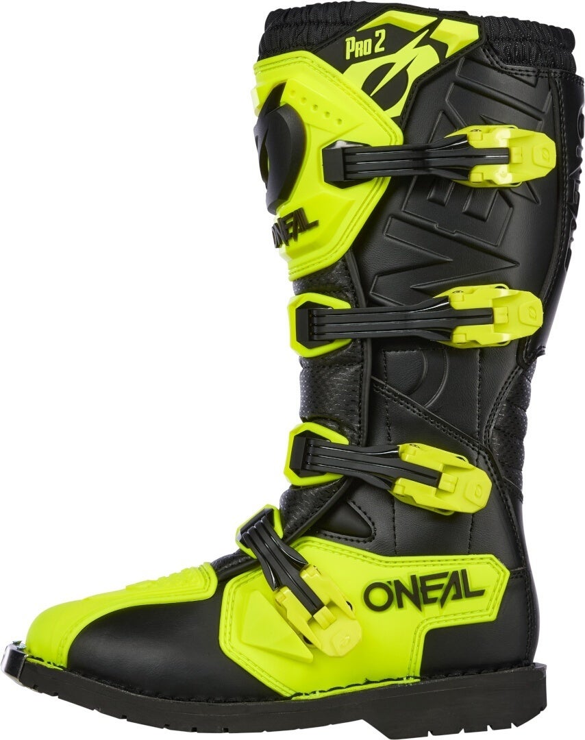 Oneal Rider Pro 2 Motocross støvler sort/neon-gul 40 Figur 3
