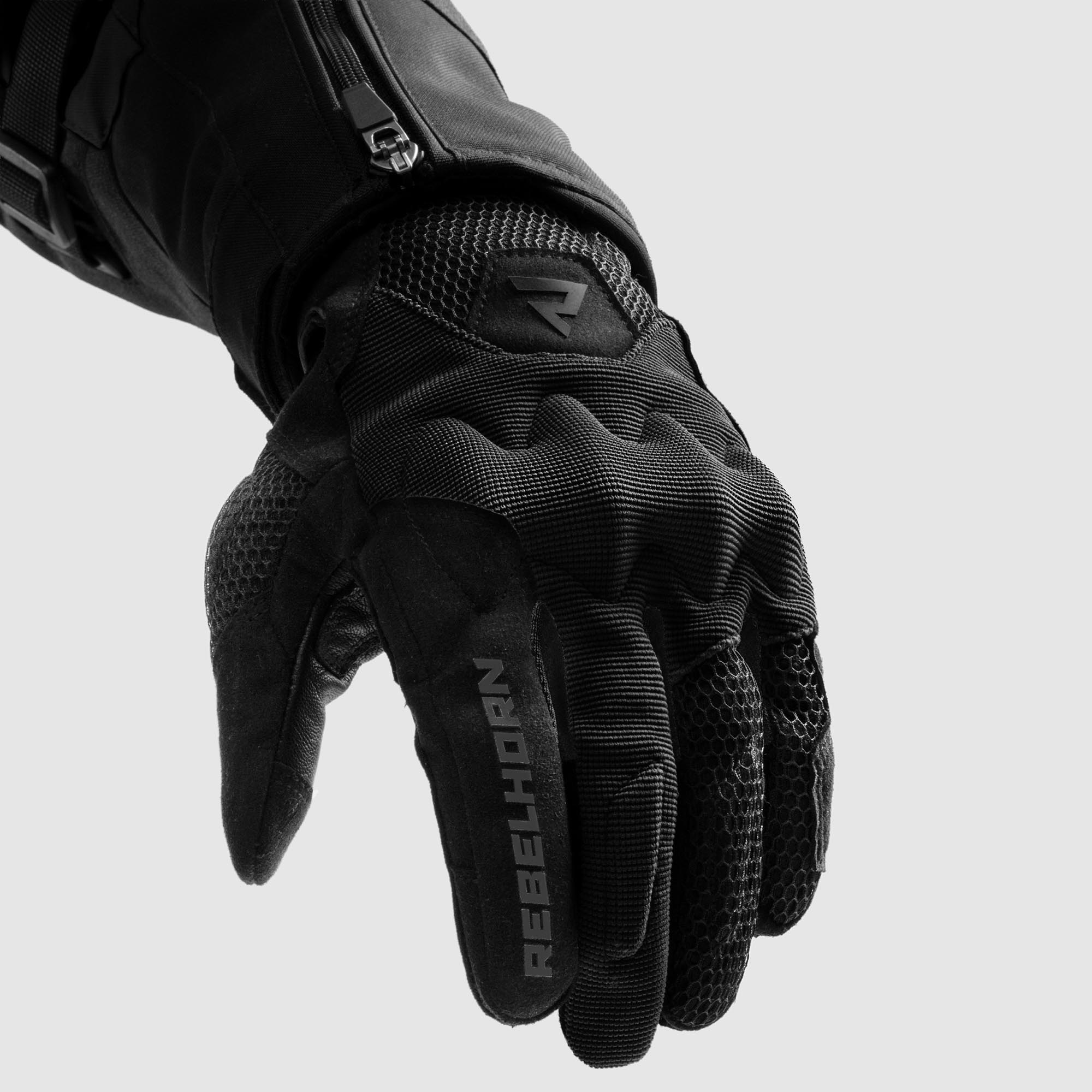Rebelhorn Core Damer Motorcykelhandsker Sort S Figur 5