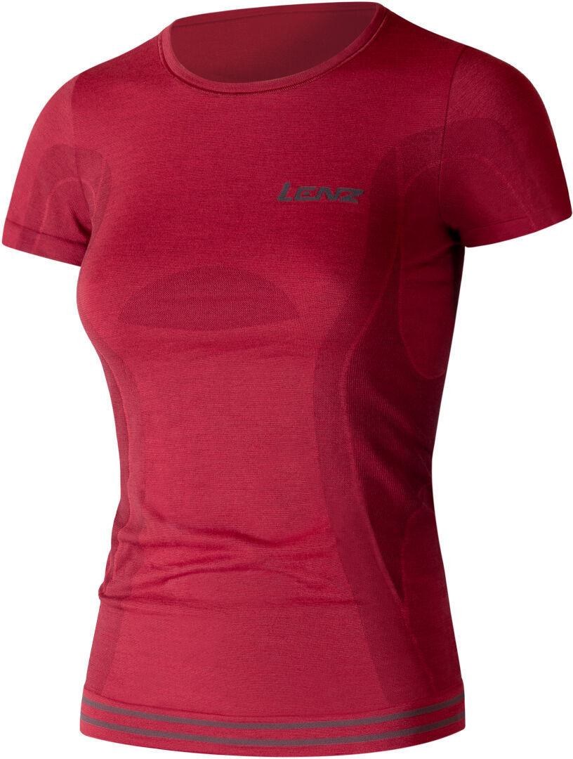 Lenz 6.0 Merino Round Neck Women Tricou Roșu închis S Figura 1
