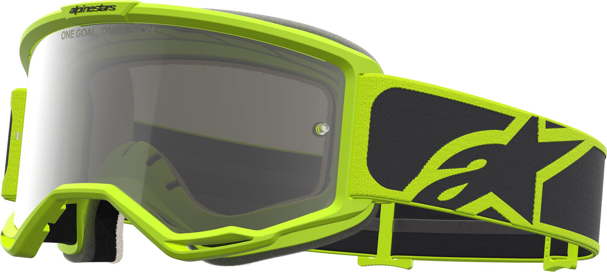 Alpinestars Vision 5 Rora Mirror Motocrossglasögon Svart/neon/gult Figur 1