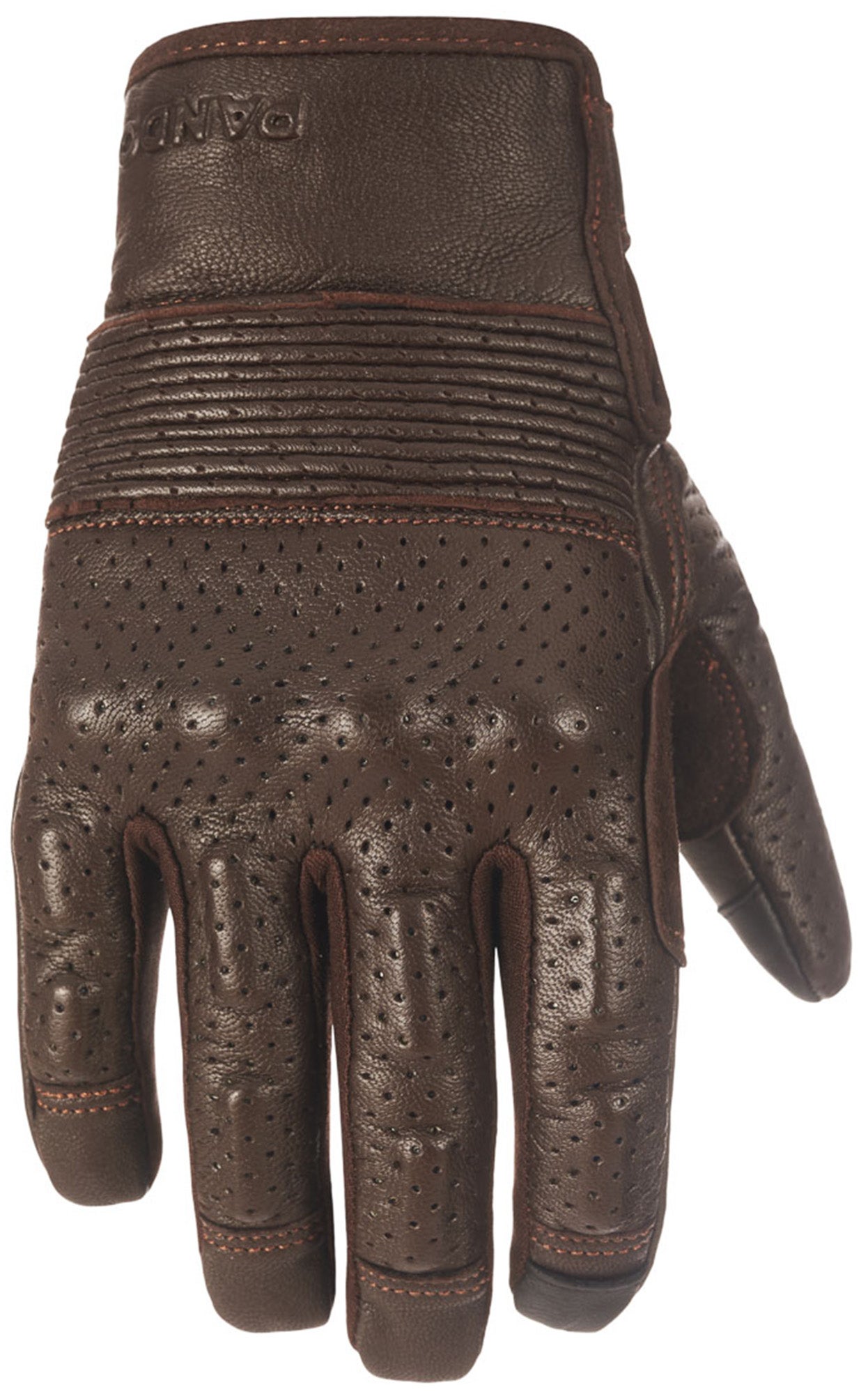 Pando Moto Onyx 02 perforated Motorcycle Gloves brown 2XS Figure 5