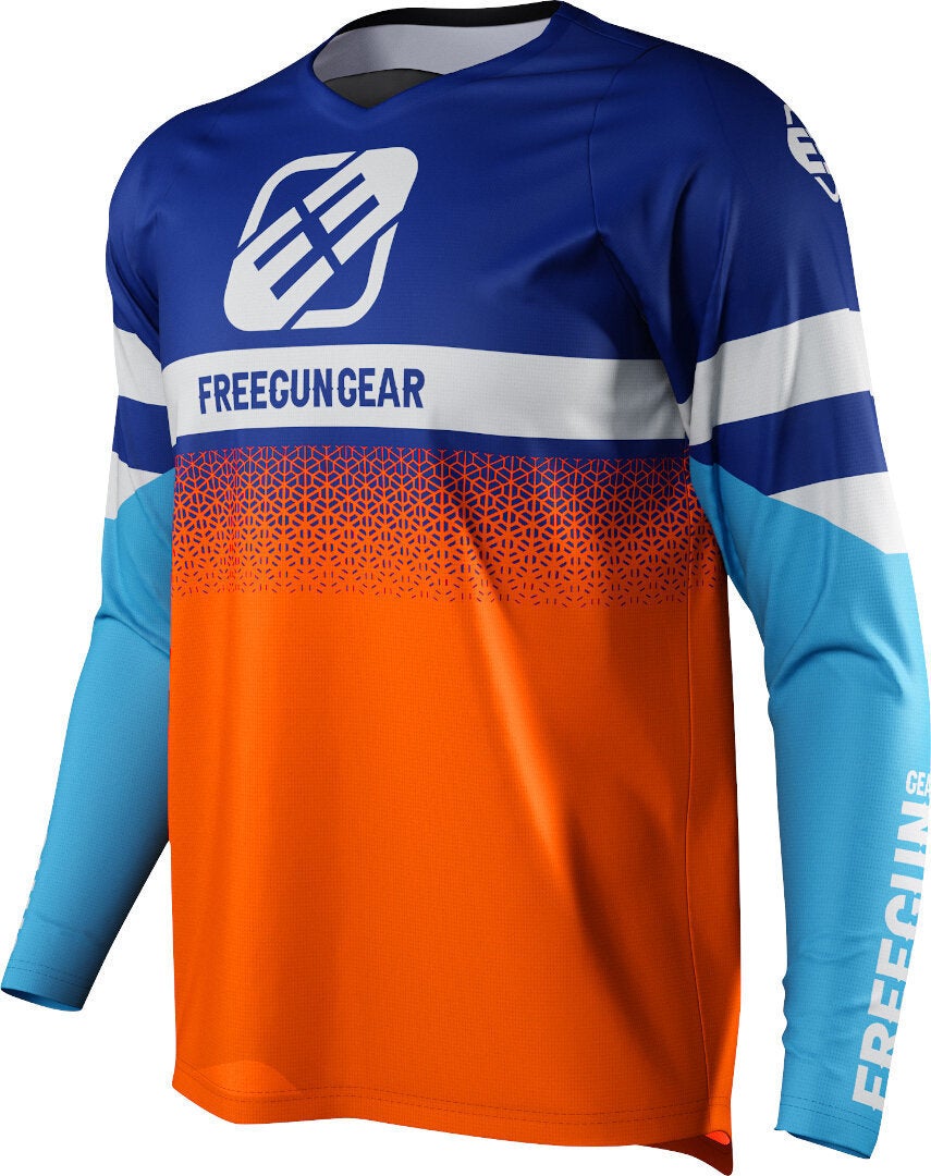Freegun Devo Attack Børn Motocross Jersey blå/orange 10/11 Figur 1