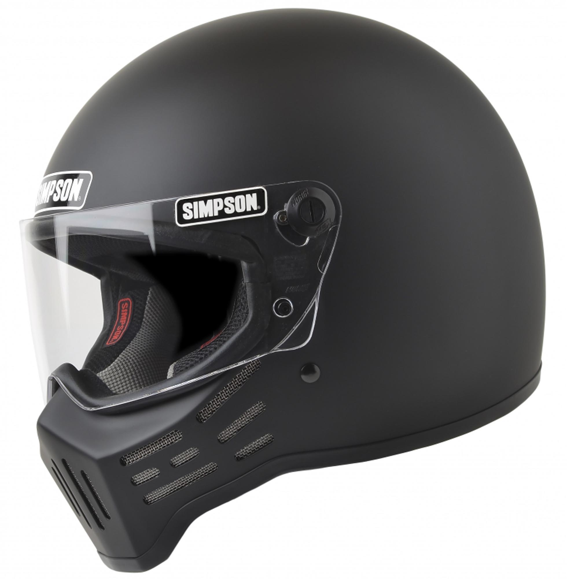 Simpson M30 Motorhelm Matt Black XL Figuur 2