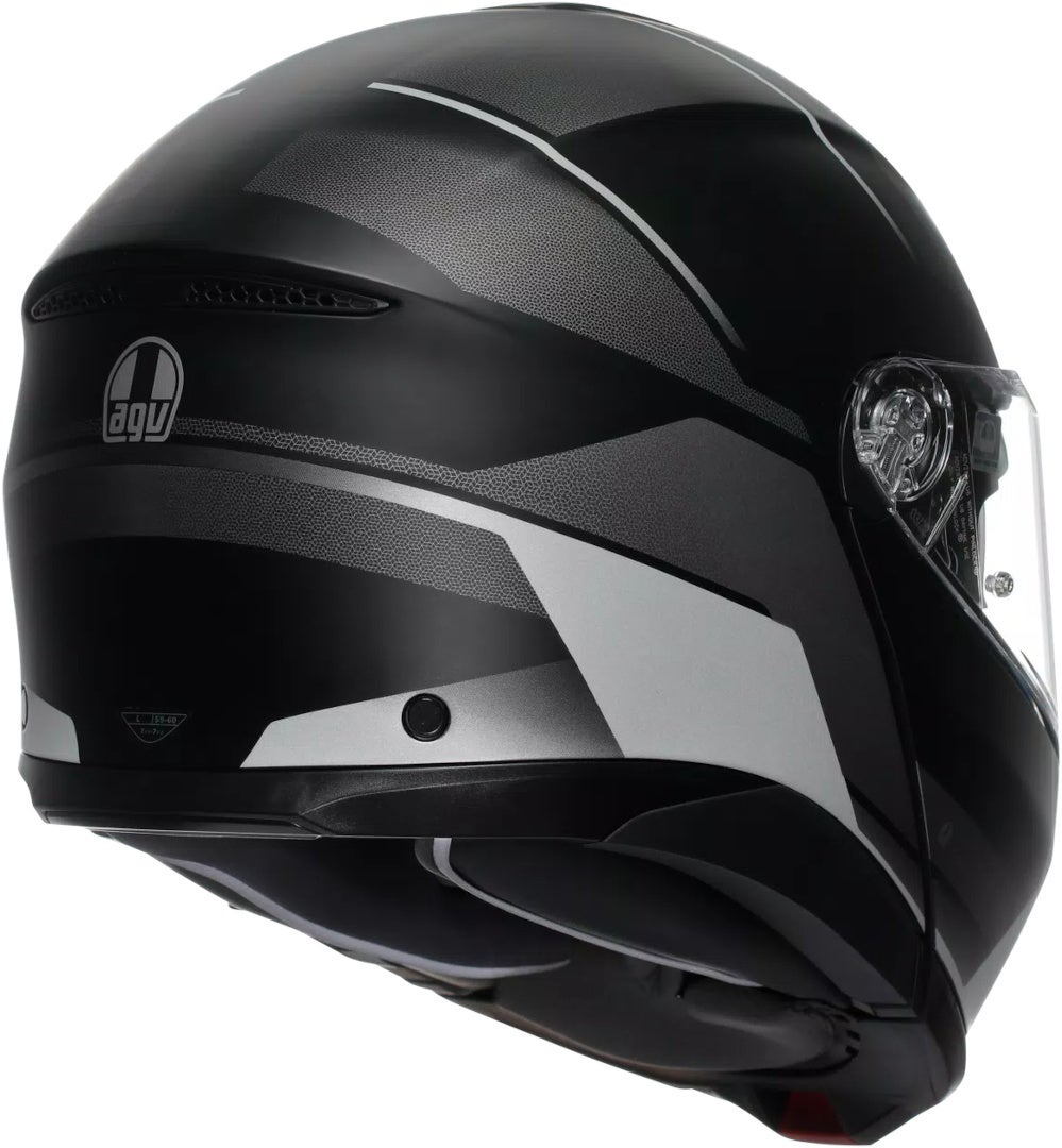 AGV Tourmodular Perception Casco negro mate/plateado XS (53/54) Figura 4