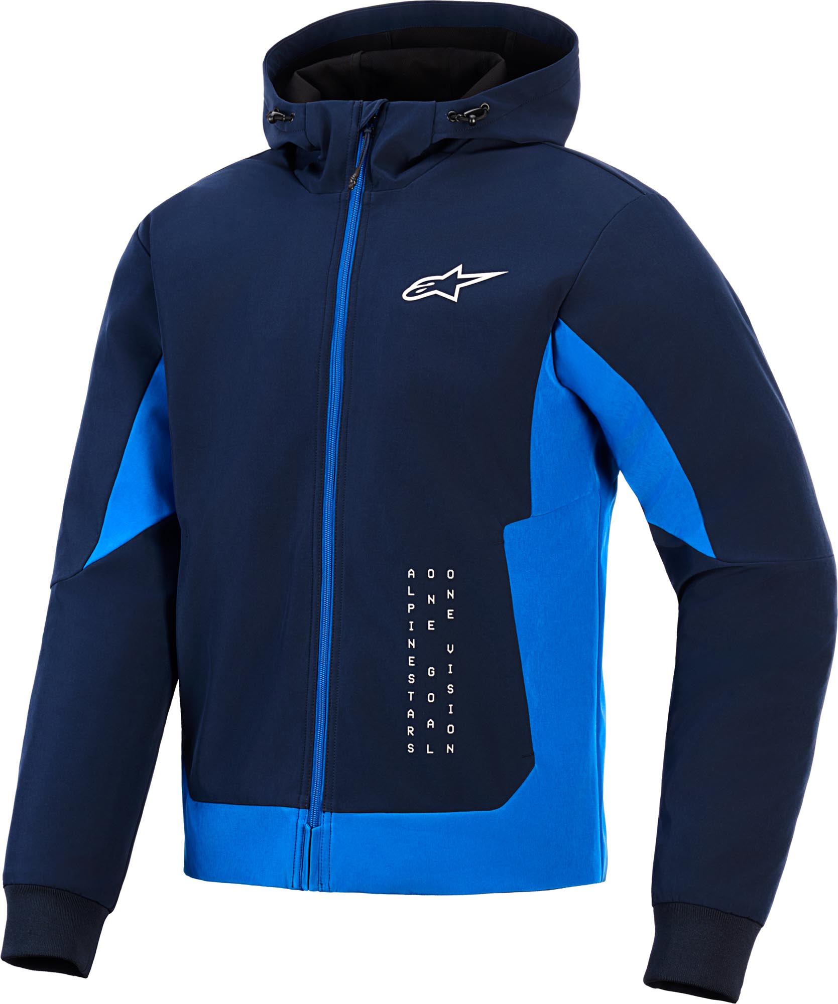 Alpinestars Radium Tech Cappuccio con zip da motocicletta blu L Figura 1