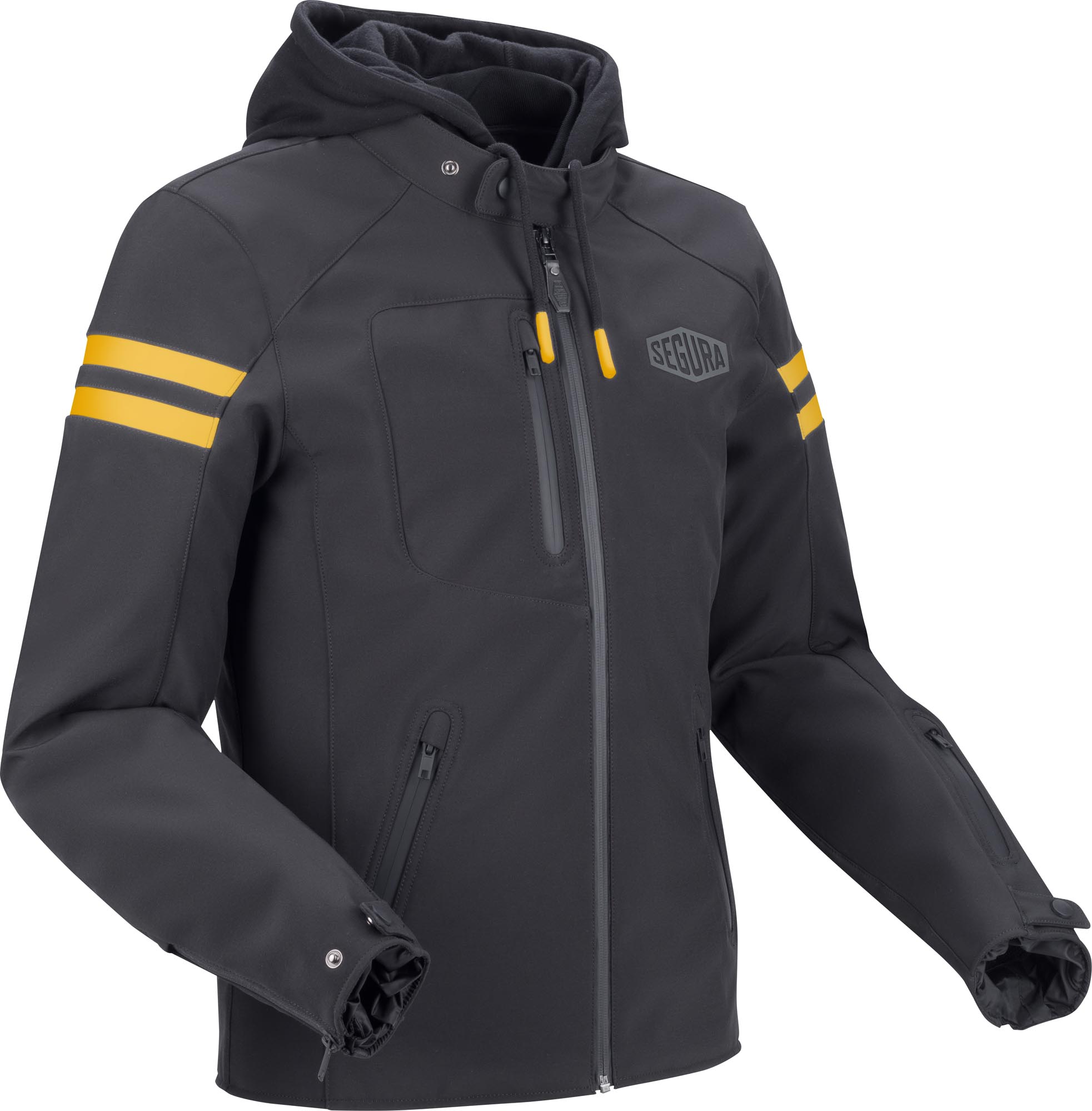Segura Ritchy Veste textile moto noir/jaune XL Figure 1