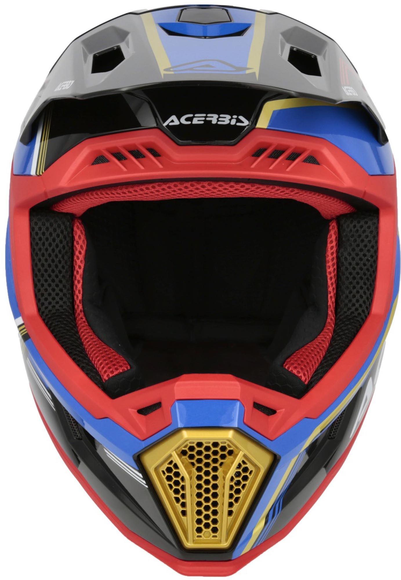 Acerbis Whoops Logo Casque de motocross Noir/Bleu/Rouge/Or/Blanc M (57/58) Figure 4