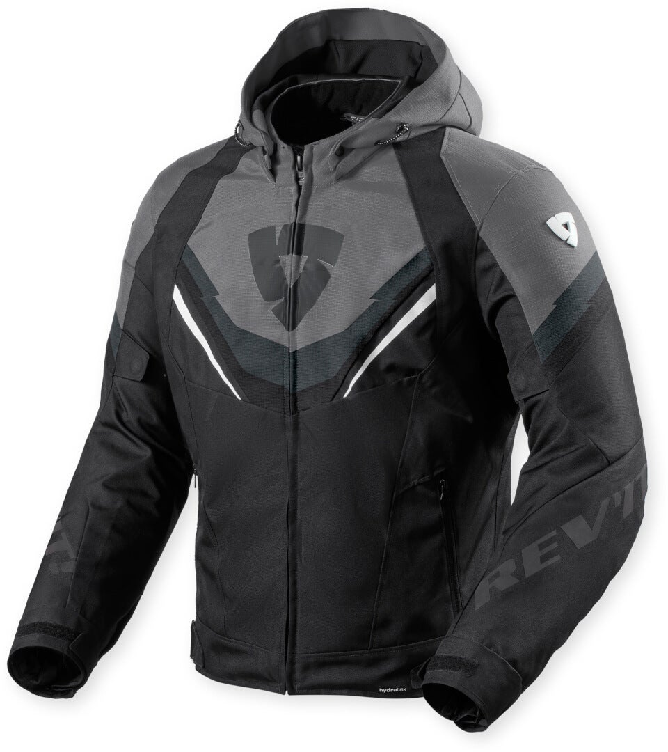 Revit Quantum 3 H2O waterproof Motorcycle Textile Jacket black/dark grey XL Figure 1