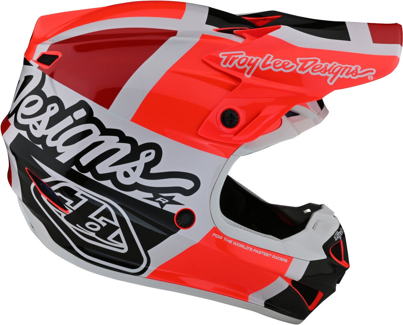 Troy Lee Designs SE4 Polyacrylite MIPS Quattro Motocross Helm orange/rot XL (60/61) Abbildung 6