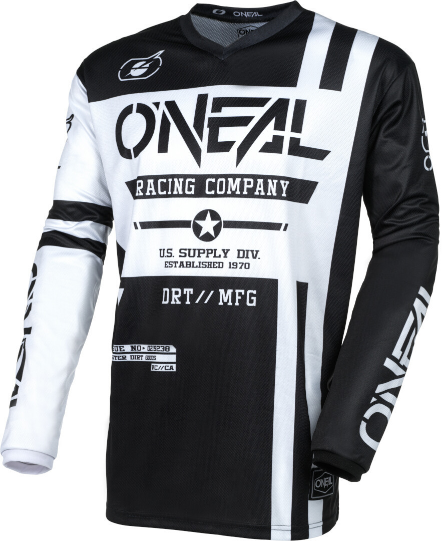 Oneal Element Warhawk Motokrosový dres černobílá L Obrázek 1