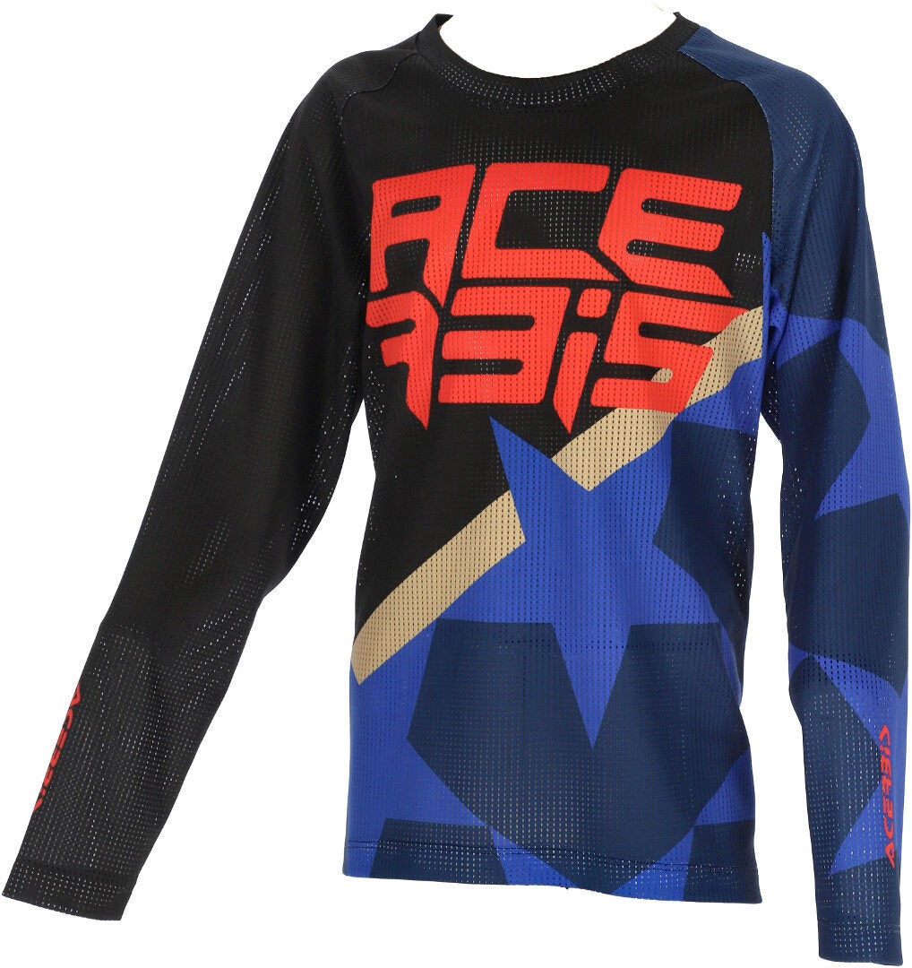 Acerbis MX J-Windy 1 Børn Motocross Jersey blå/sort XL Figur 1